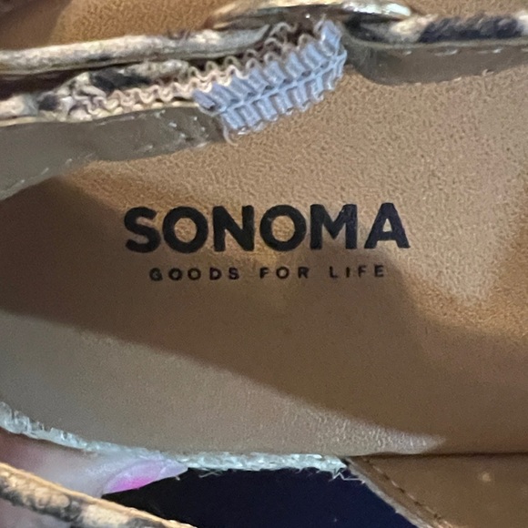 Sonoma Tan and Black Espadrilles with Leopard Print - Picture 2 of 10